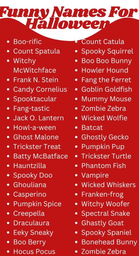 Top Halloween Nicknames Funny Choices (Funniest Names for You)