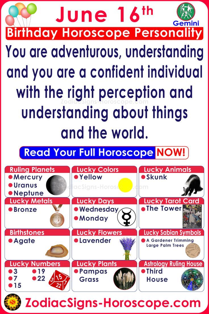 June 16th Birthday Horoscope: What Does Your Sign Say?