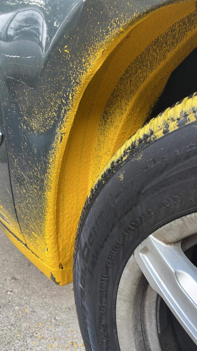 Got Yellow Road Paint on Your Wheel Wells? Heres How to Get It Off Yourself