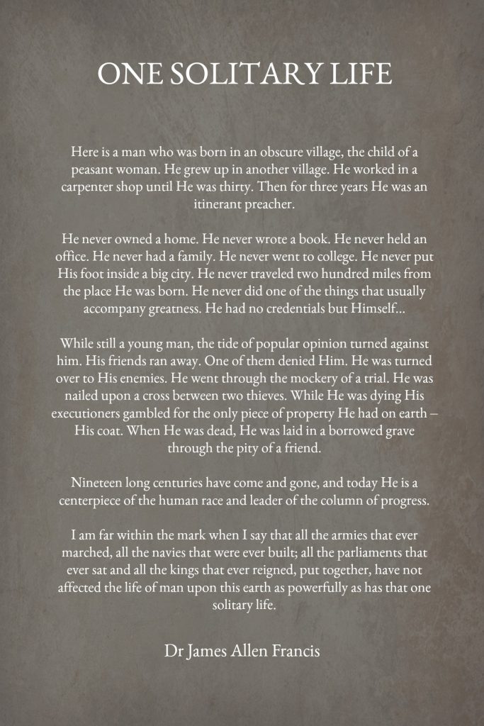Poem One Solitary Life Analysis: Discover Why This Poem is Still Relevant Today!