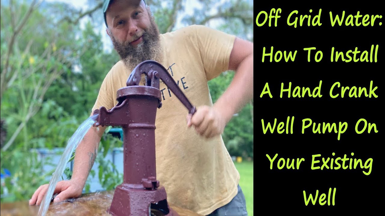 how to install hand pump on existing well? (learn the easiest way to replace the hand pump and get the water back up)