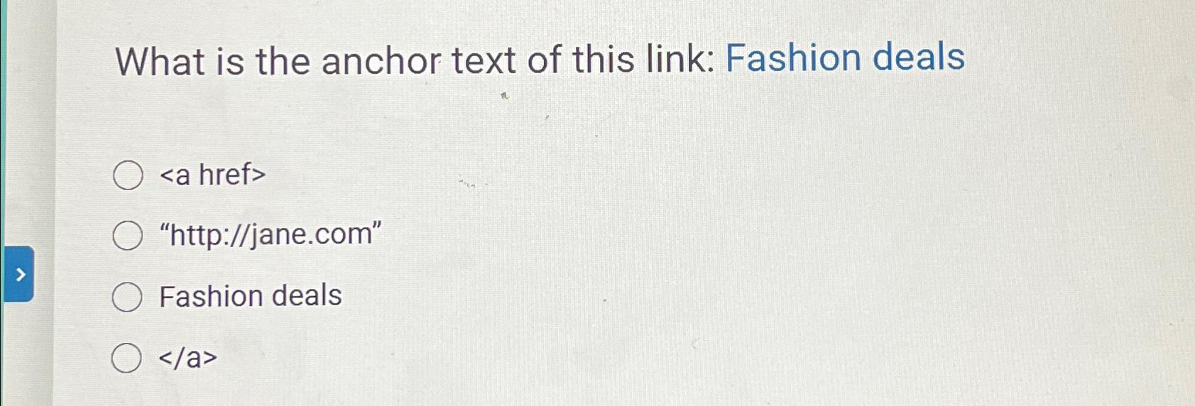 Need Fashion Deals? Learn About Anchor Text in Links First