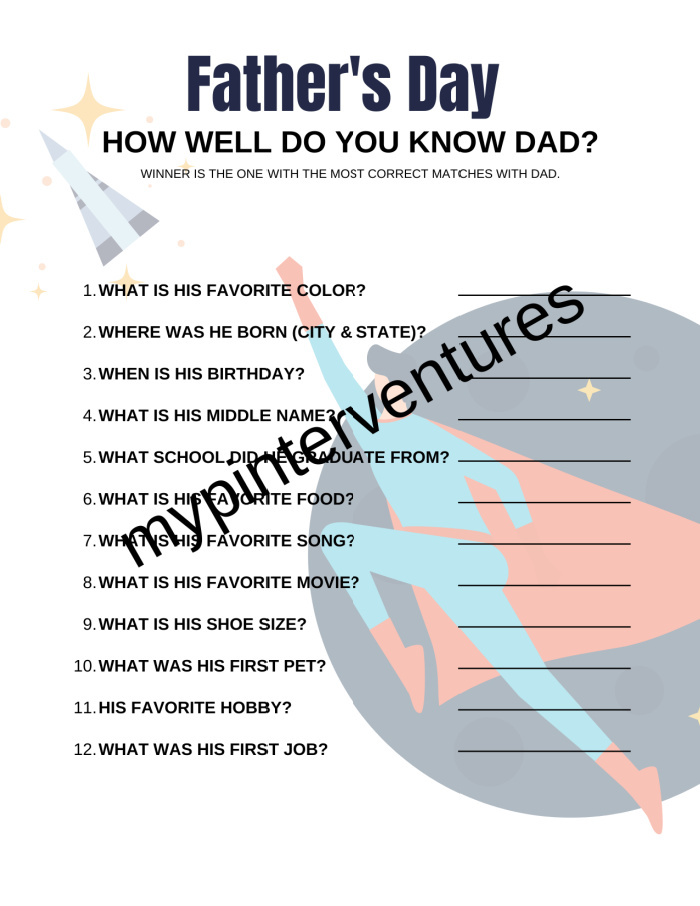 How Well Do You Know Dad Questions: Test Your Knowledge