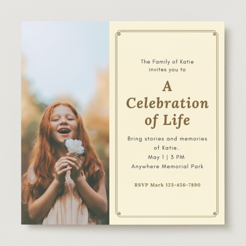 Touching Invitation Wording for Celebration of Life: Honoring a Life
