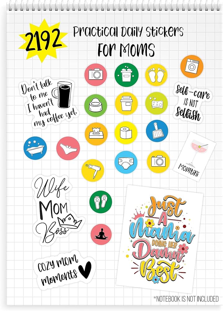 The Best Mom Life Stickers for Your Laptop: Find Them Here, Stay Organized and Inspired with These Fun Stickers!