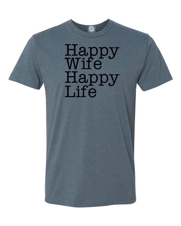 Happy Wife Happy Life T-Shirt: Get the Perfect Gift & Keep the Peace!
