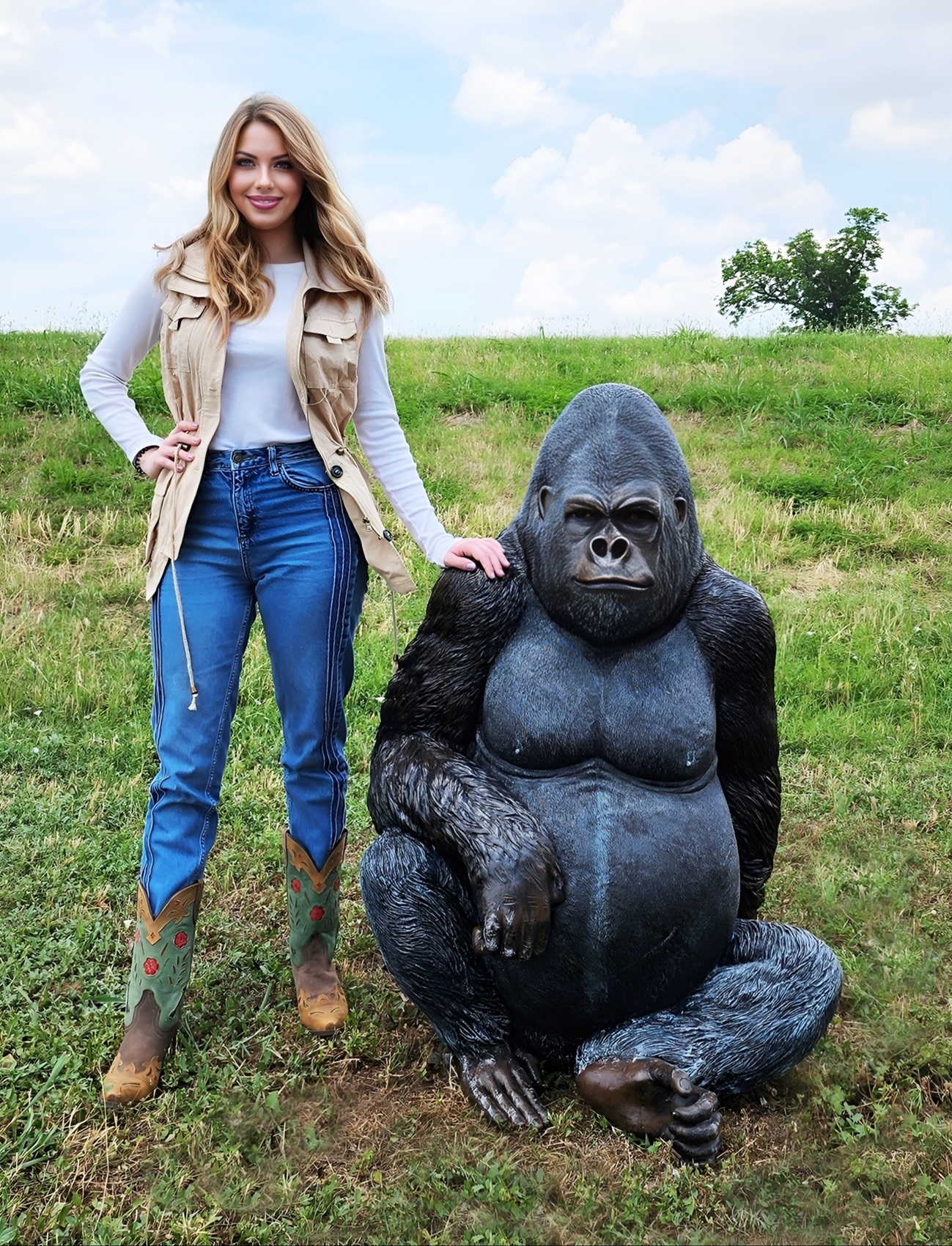 Shop Gorilla Statue Life Size: Add a Wild Touch to any space!